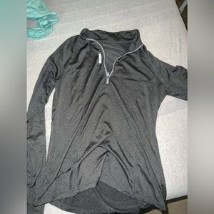 Reebok womens grey long sleeve top large